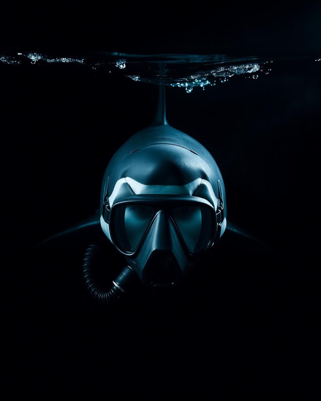Black shark with the Predator Mask