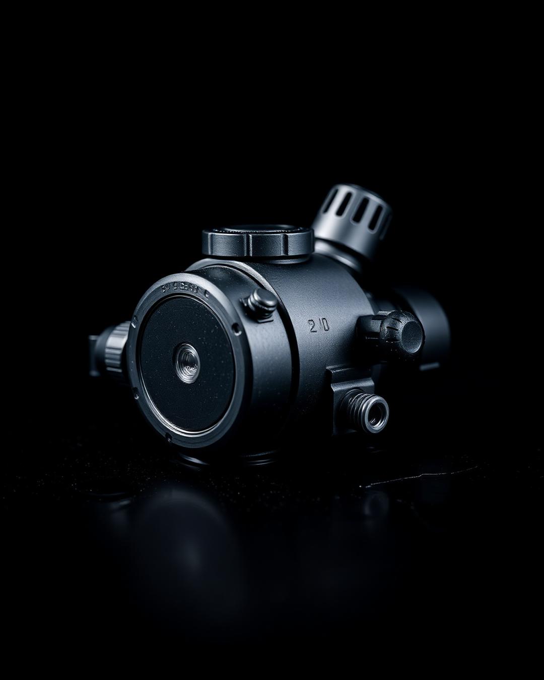 Ink Regulator, isolated on wet black