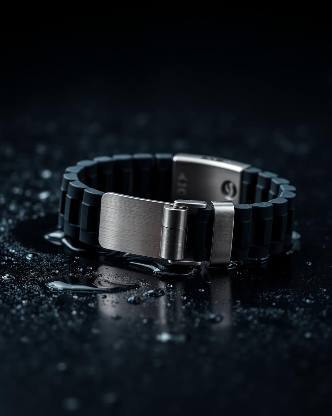 Depth Cuff, isolated on wet black