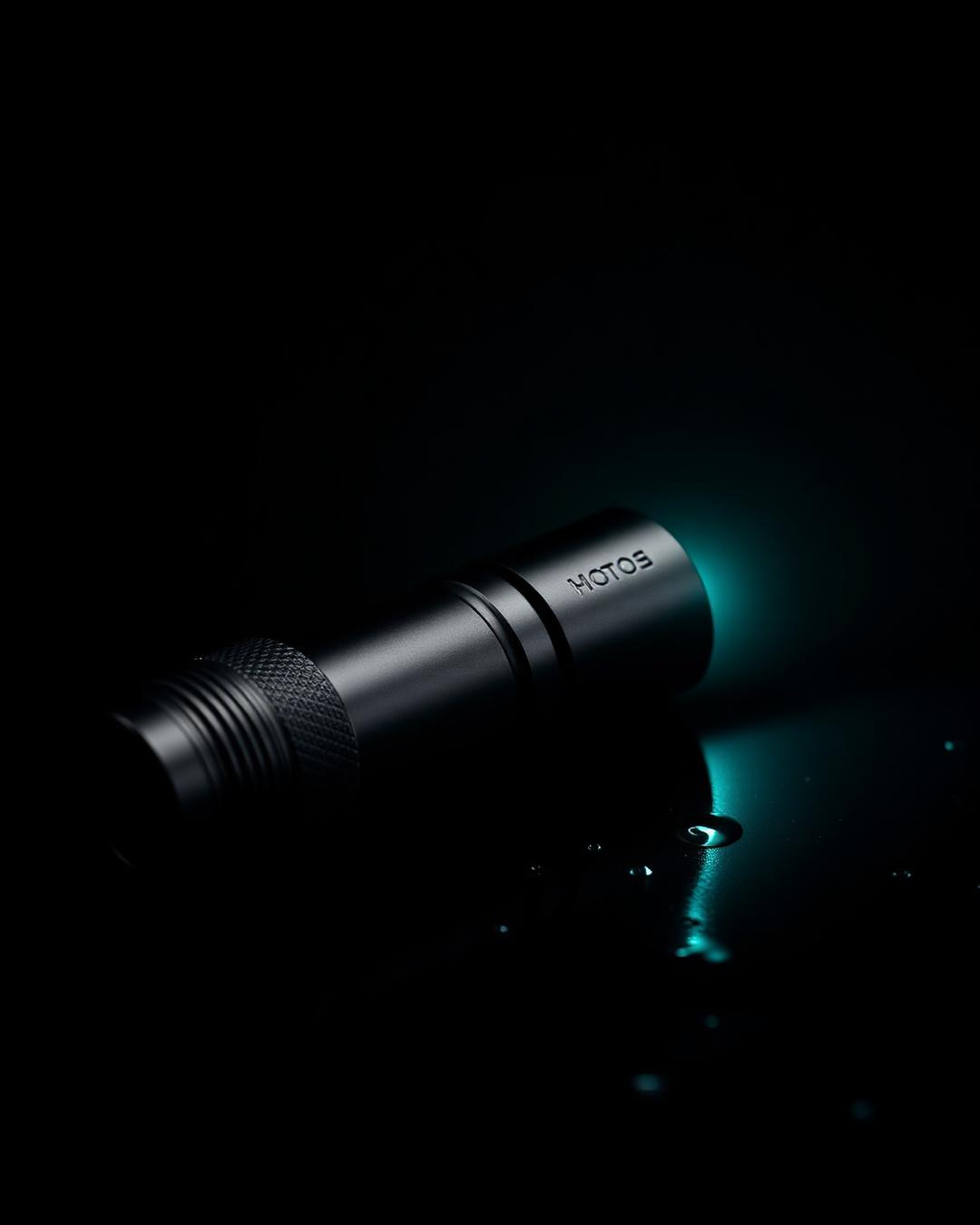 Hadal Torch, isolated on wet black